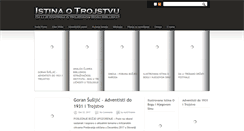 Desktop Screenshot of istinaotrojstvu.com